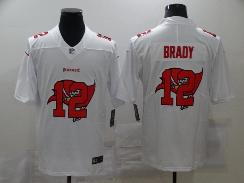 Men's Tampa Bay Buccaneers #12 Tom Brady White Alternate Jersey